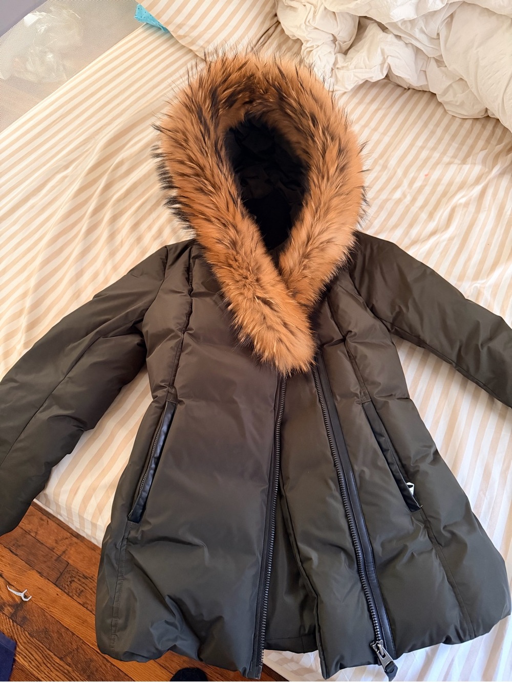 Mackage Olive Green Adali Coat - Picture 3 of 9